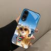 Kitty Luxury High-end PhoneCase Glass TPU PhoneCase for Samsung Galaxy S26 S25 S24 S23 S22 S21 FE,Ultra,Plus Dropresistant