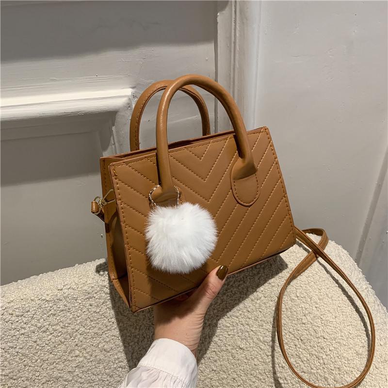 2024 Trendy Textured Small Square Bag – Women's Spring/Summer Messenger & Shoulder Bag