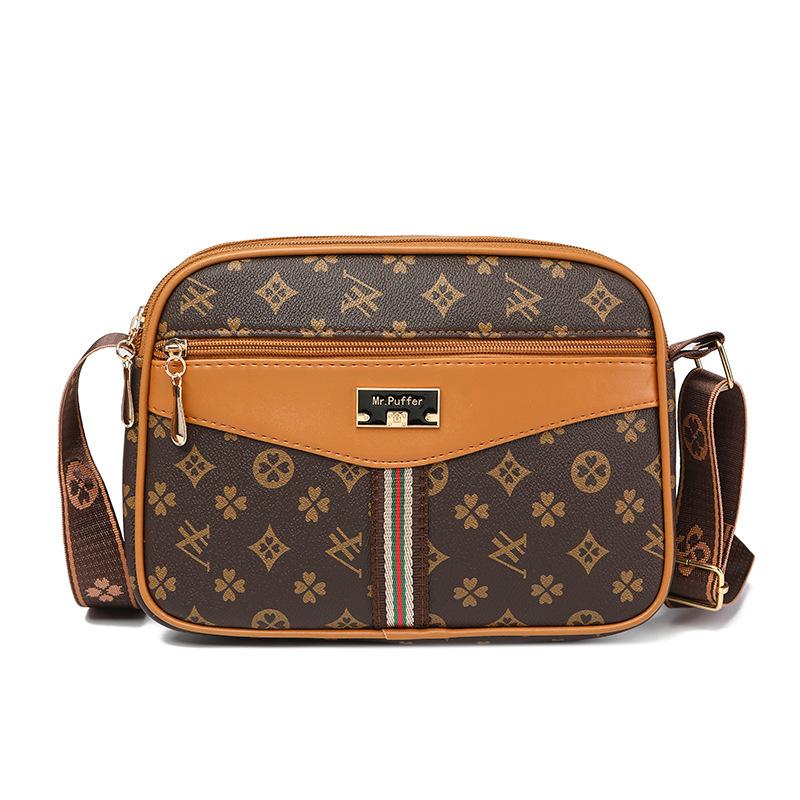 Women's Square Bag Crossbody Bag Multi-compartment Hot-selling Fashion Letter Printing Shoulder Bag Classic