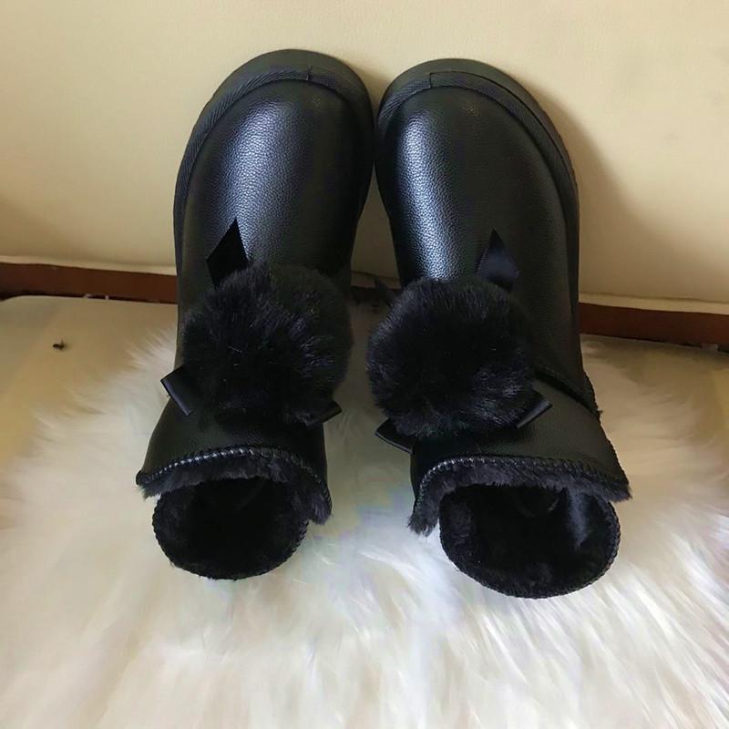 

2025 low-top snow boots women s winter new thickened warm short cotton shoes women s overfoot bread shoes 40 чёрный