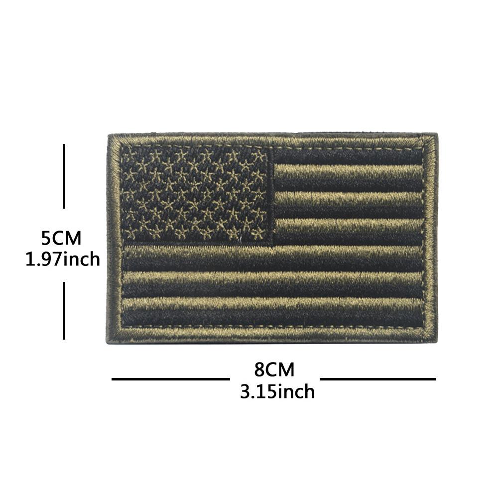 Toppa con Bracciale in Velcro Bandiera Americana - Distintivo Ricamato Star-Spangled Banner