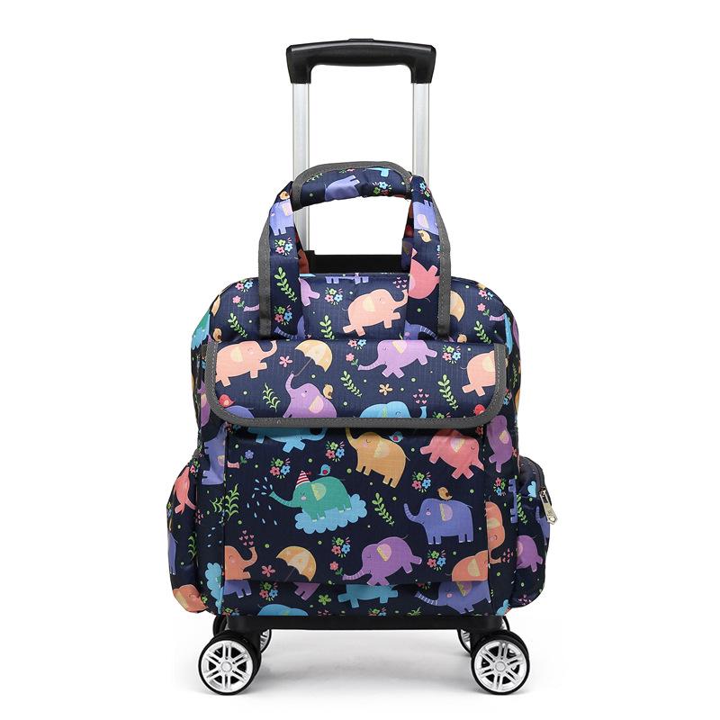 Geantă de mână tip cărucior pliabilă, ușoară și impermeabilă, cu roți universale pentru călătorii scurte și îmbarcare