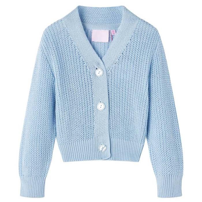 Knitted Blue Cardigan for Children 5 Sizes Available