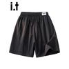 CHOCOOLATEit Men's Ice Silk Patchwork Loose Shorts