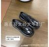 Leather Single Shoes One Pedal Spring and Autumn New Foam Sole Retro Polished Thick Sole Lazy Loafers Women's Small Leather Shoes