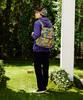[go Slow Caravan] 358103 Polyester Taffeta 2-Way Roll-Top Day Bag, Psychedelic Free