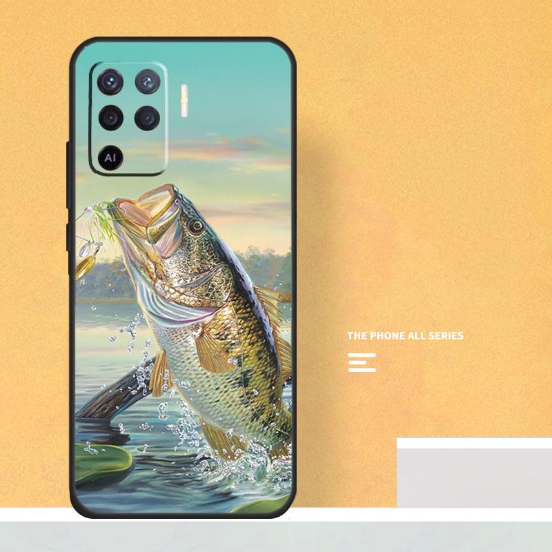 

Bass Fishing Lake Fisherman Case For Oppo A40 A60 A80 A78 A98 A58 A38 A18 A54 A74 A94 A96 A76 A16 A15 A17 A57 A5 A6 Pro OPPO A74 4G