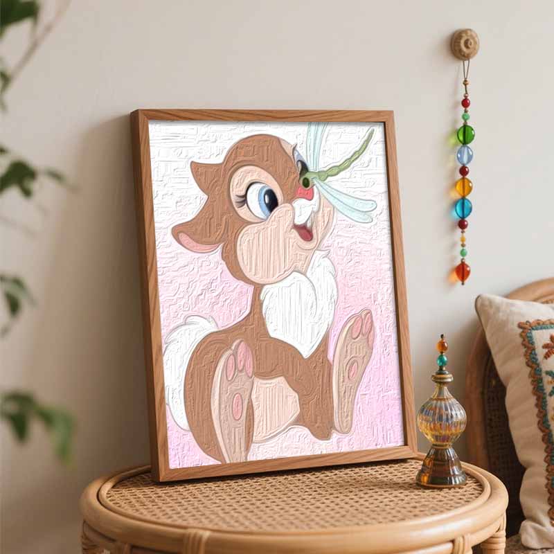Disney Thumper Rabbit Oil Paint Hand Painting Kit Decoration Classic Style Home Decor Art Craft Painting Gift for DIY Wall Artwork