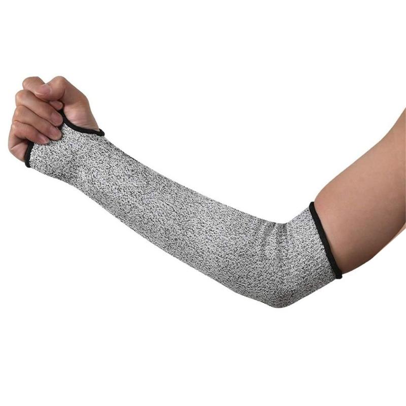 1PC 13 Gauge HPPE Polyester Cut Resistant Arm Sleeves Practical Protective Gear for Kitchen Work and Outdoor Activity b