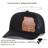 1Piece Unisex Dad Daddy Leather Patch Baseball Net Hat Outdoor Adjustable Sunscreen Leisure Hat Spring Autumn Travel Vacation Trendy Fashionable