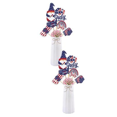 New Independence Day Card Insertion Party Photography Props, Vase Insertion,20 Piece Label Set