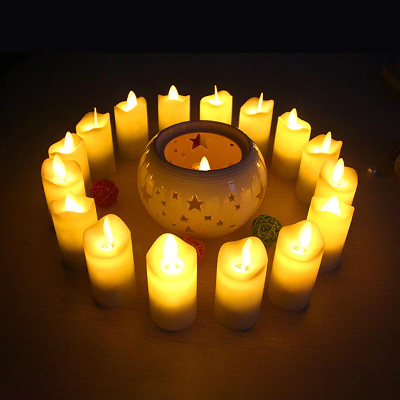 Handun Realistic Flame Rechargeable LED Candle 6-Pack