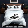 Set Biancheria da Letto Swansea City Design 1 Copripiumino + 2 Federe Morbido Traspirante Biancheria da Letto per la Casa