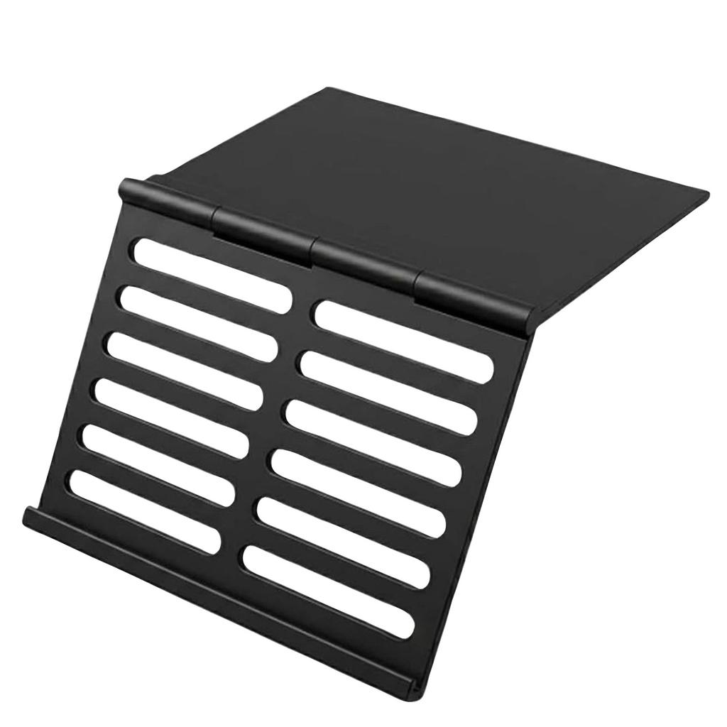 Foldable Mahjong Tile Holder Stand Adjustable Slotted Game Card Rack Organizer for Tabletop Use Durable Plastic Material Compact Design
