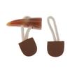 6X Sew On Faux Leather Tab Closure 2.83 inch Duffle Coat Tab