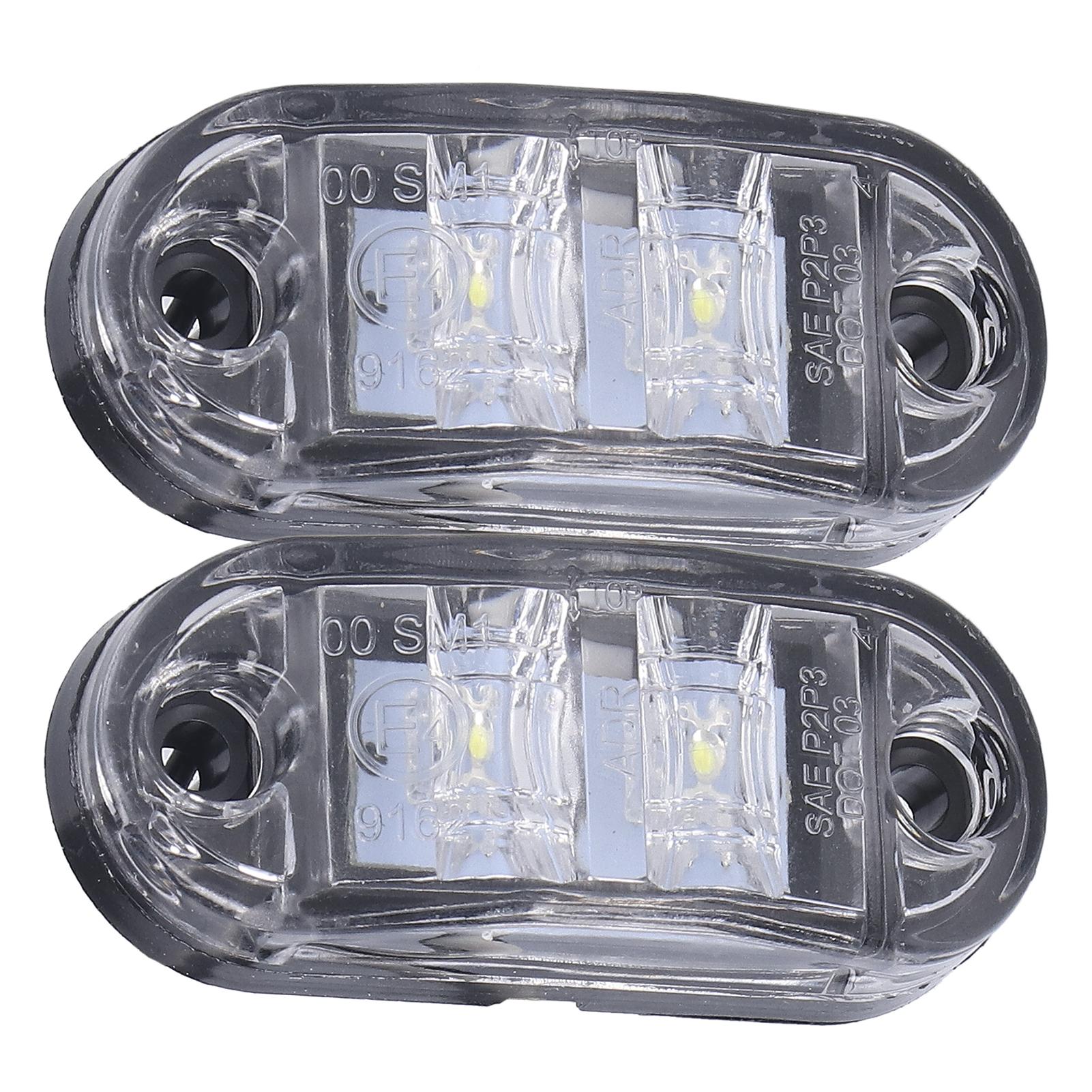 

1030 В 2 светодиодных боковых габаритных фонаря с высокой яркостью, сигнальная лампа поворота для автомобилей, грузовиков, прицепов, автофургонов, желтый