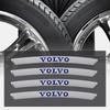 4Pcs Aluminum Car Badges Wheel Rims Racing Hub Stickers For Volvo ES90 EC40 EX40 EM90 XC90 V90 V60 XC60 V40 S80 S60 S90 C40 XC40