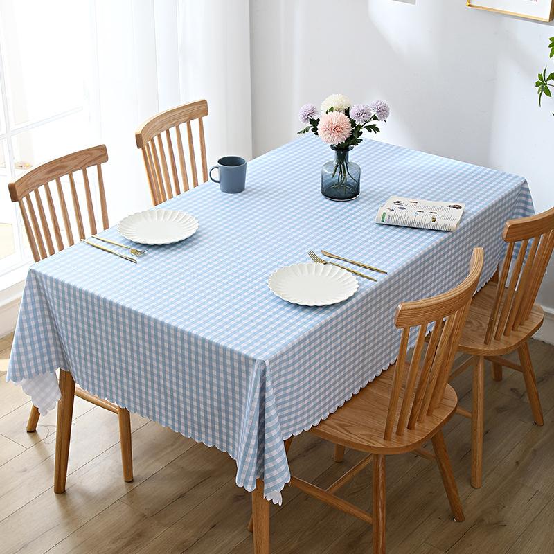 1Pc Square Tablecloth Rectangle Waterproof Table Cloth Tabletop Cover Oil Proof Wipeable Table Covers For Kitchen Garden Dining