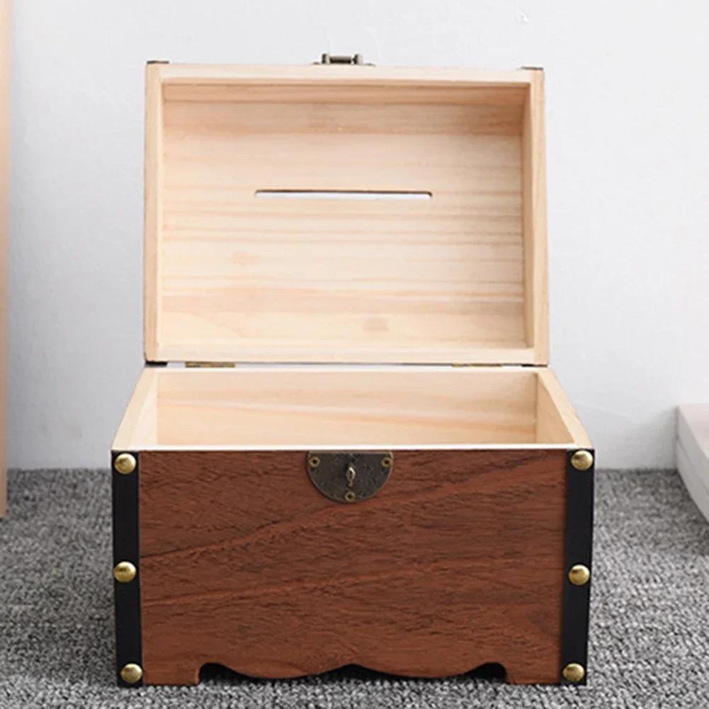 Sparschwein Mehrzweck-Organizer mit Schloss Spardose im Vintage-Stil für Souvenirs, Kindergeschenke, Heimdekoration, Hochzeitsschmuck