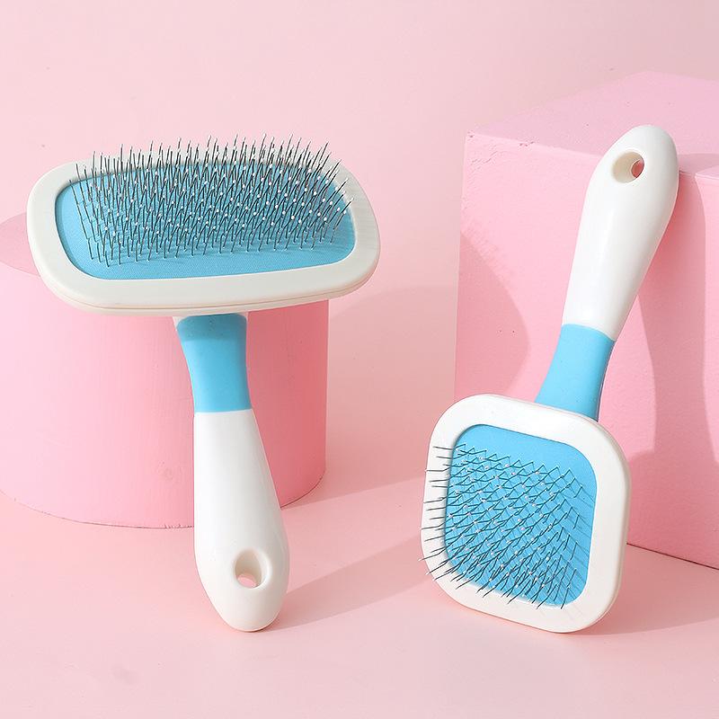 

Вращающаяся на 360° расческа для питомцев, расческа для кошек, вращающаяся расческа, однослойная расческа для питомцев с круглой головкой Small 1pc синий