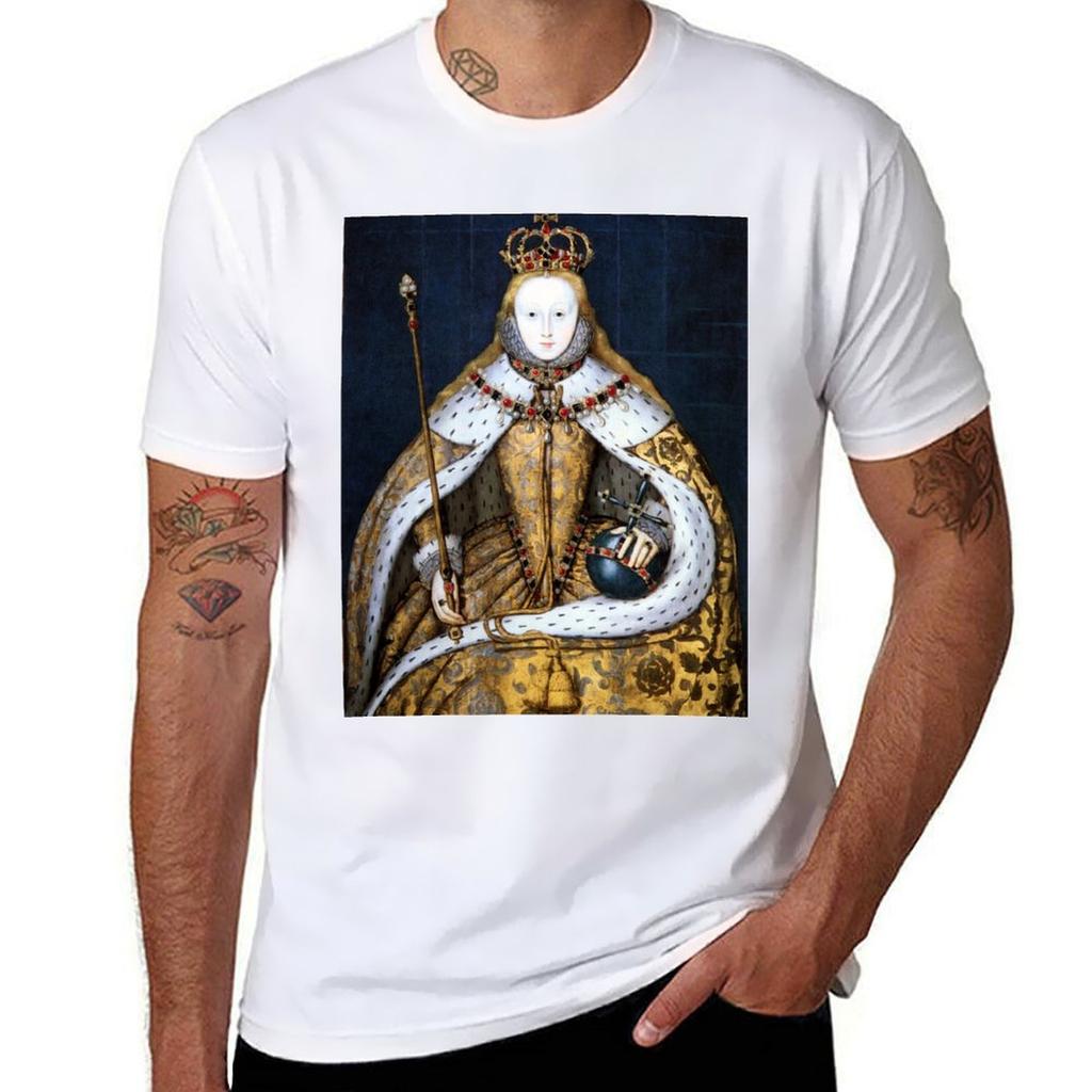 Queen Elizabeth I of England in Her Coronation Robe TShirt t shirts for Unisex cotton soft TShirt