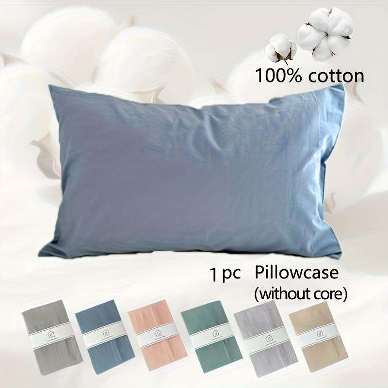 1 ST 200T Katoen Percale Kussensloop 60 x 80cm, Sierkussenhoes, Zacht & Comfortabel, Ademende Kussensloop Voor Huisdecoratie 65x65cm