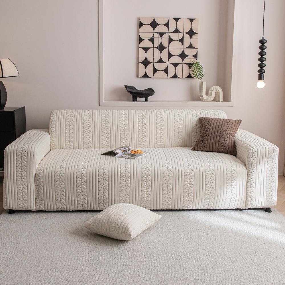 Stretch Thick Premium Cat Scratch Resistant Sofa Cover, All Season Full Wrap Dustproof Couch Slipcover
