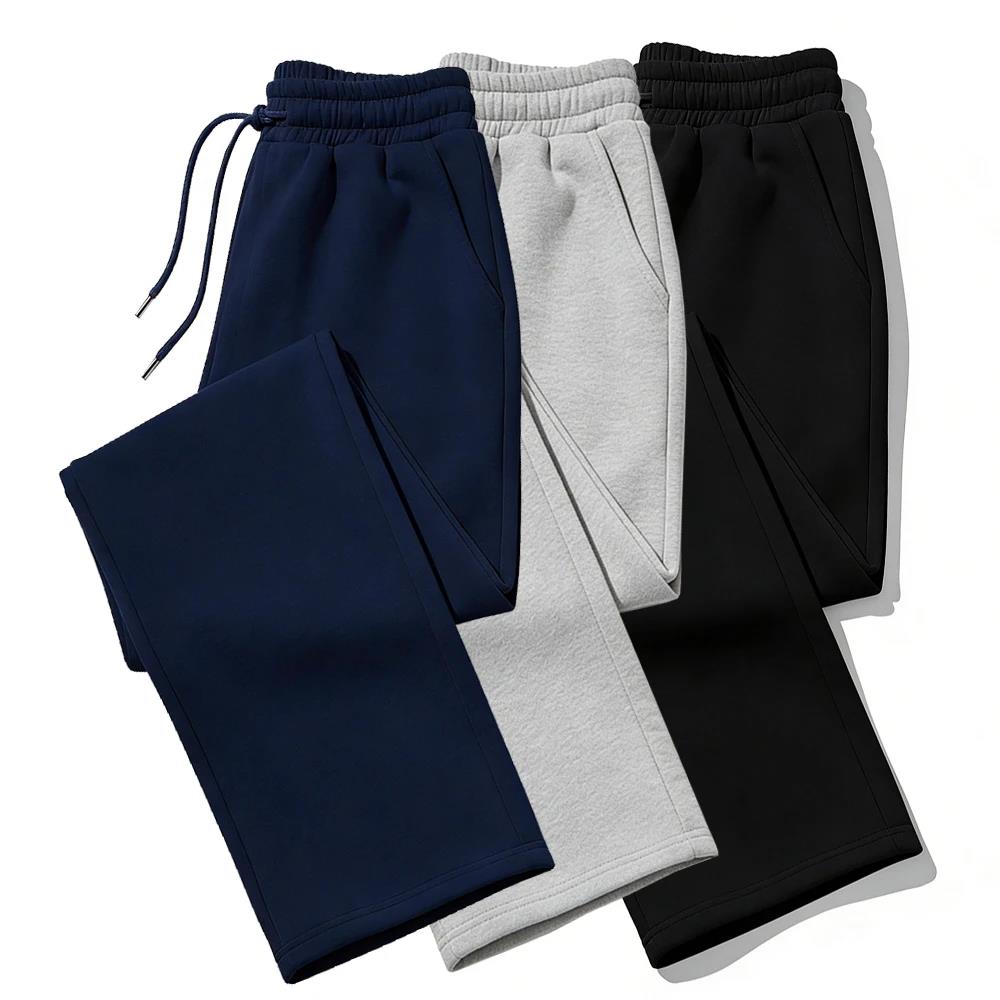 Pánské tepláky Rovný střih Joggers pro sport a streetwear Volné Oversized Ležérní kalhoty Stahovací šňůrka Více kapes Pánské Dlouhé kalhoty