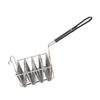 Taco Fryer Basket Holds 4 Shells V Shaped Rubber Grip Handle Stainless Steel Taco Shell Fryer Rack Holder for Baking