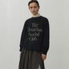 ATELIER NAIN Club Velvet Print Sweatshirt(T-6940)