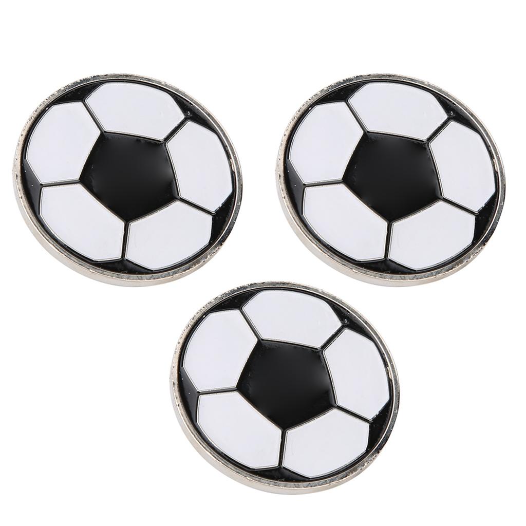 3pcs Portable Football Training Match Referee Flip Coin Soccer Pick Side Toss Coin Tool