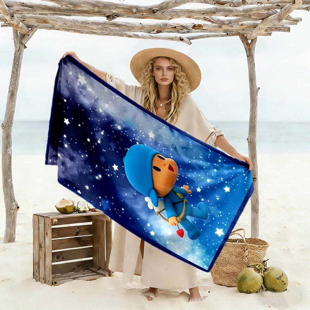 Pocoyo Beach Towel Super Soft & Absorbent Comfortable Lightweight Suitable for Sports, Travel, Swimming, Yoga, Bathroom, Beach, And Pool
