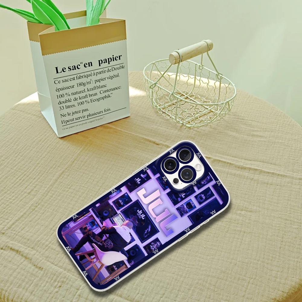 Jul Rapper 13 ORGANISE Phone Case For iPhone Transparent Border Soft Shell 11 12 13 Mini 14 15 16 Pro Max
