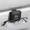 AUW3  Visor Sunglasses Holder Clip Eyeglass Holder For Nissan Qashqai Sylphy Tiida Altima Teana X-Trail Leaf Juke Sentra Accessories
