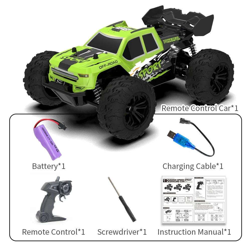 

JJRC High Speed RC Racing Cars Climbing Vehicle Children s Toys with Lights 2.4G Remote Control Drift Car Off Road Truck Toy Car зелёный