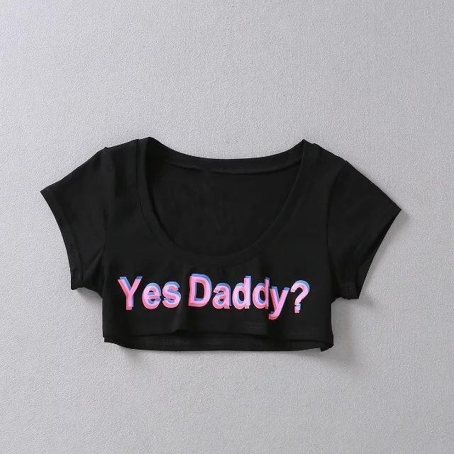 Yes Daddy Micro Crop Top Ddlg Clothing Other Erotic Clothing