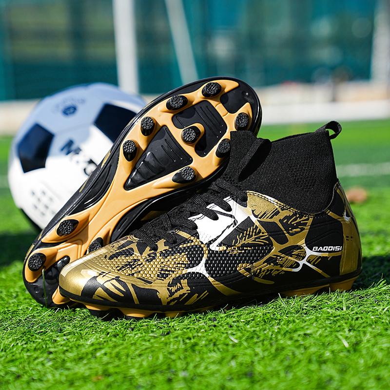 32-46 Football Shoes High-top Outdoor Men's Long Nail Sports Football Boots Large Size Youth Sports Football Boots Children Football Boots