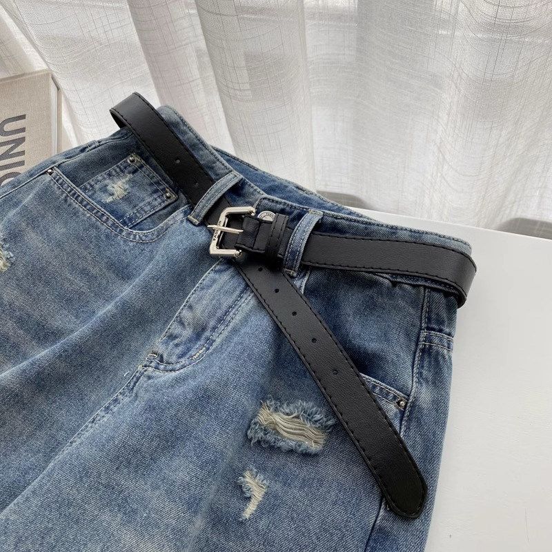 mm Ripped Women's Summer Thin Cover Half Length Denim Shorts
