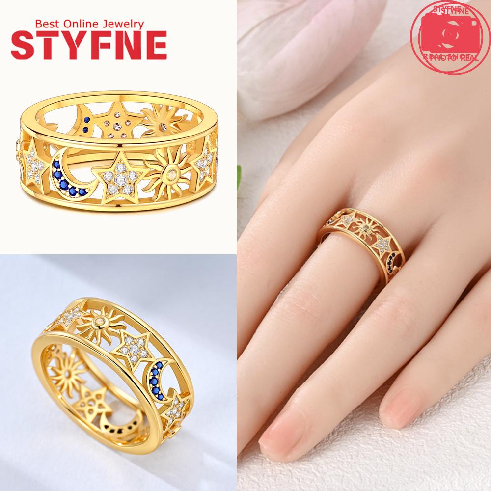 

Silver 925 Shooting Stars Open Ring Elegant Simple 925 Silver Rings for Women Anniversary Gift Original Fine Jewelry Accessories 6