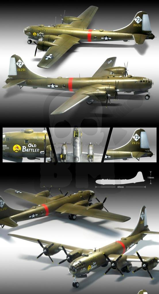 Acad-12517 usaaf b-29a old battler