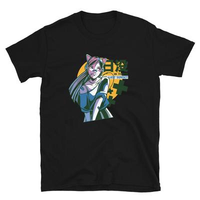 Sunset Tokyo Girl Anime T-Shirt