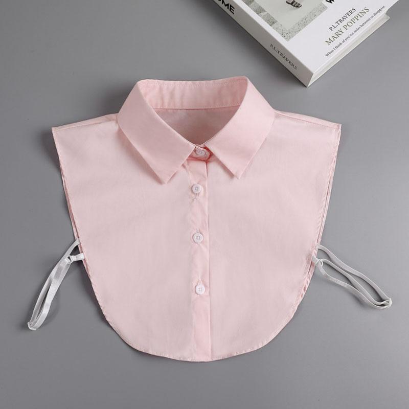 Cămașă cu Guler Fals cu Nod în Față, Bluză din Denim Detașabilă, Pulover cu Guler de Cămașă Detașabil, Guler Fals, Rever, Top pentru Femei, Guler Decorativ