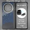 For Vivo X Fold 6 Hinge Case Aramid Carbon Fiber Magnetic Hinge Protection Case with MagSafe Central Axis Cover Super Slim Cover