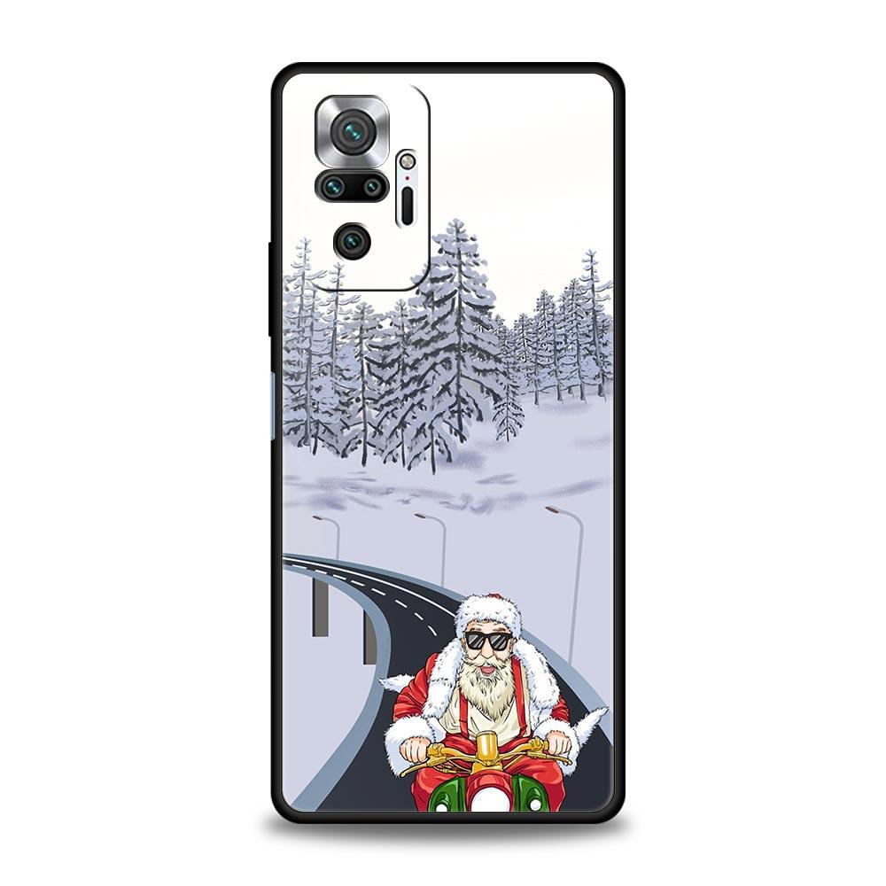 Christmas New Year Phone Phone Case For Xiaomi Redmi Note 11 10 9 Pro 5G K50 9s 7 8 8T 8A 9A 9C 9T K40 Gaming Silicone Cover