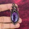 Star Amethyst Gemstone Pendant Copper Wire Wrapped Unique Jewelry Gifts For Wife