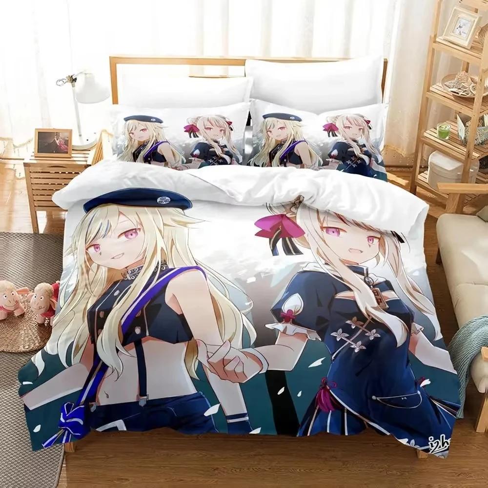 Comforter Vtuber Ninomae Bedding Set Single Twin Full Queen King Size Bed Set Aldult Kid Bedroom S 3D Print Kawaii Anime