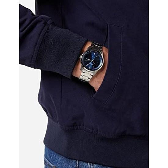 SEIKO wristwatch quartz SNE525P1 SOLAR blue silver mens overseas model