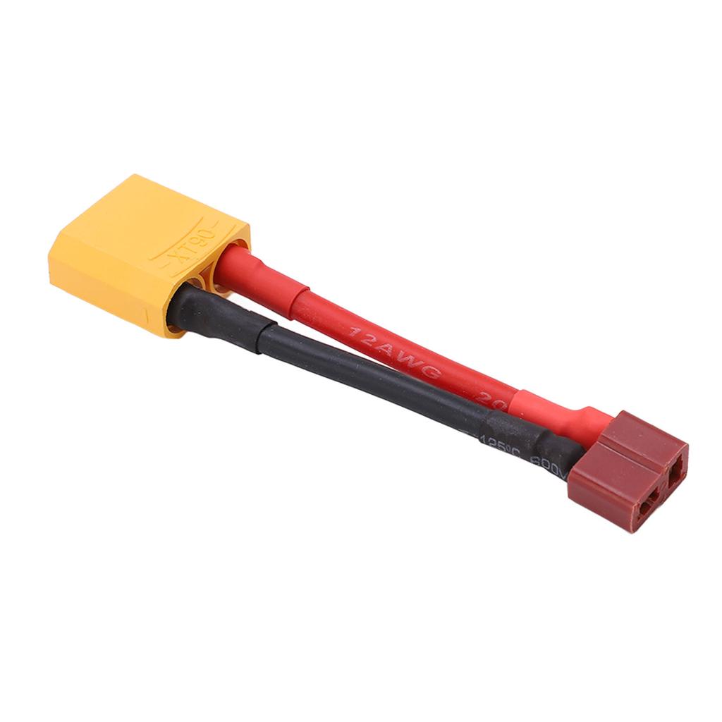 T Female To XT90 Male Cable Reliable Connection Short Circuit Protection 12AWG T Plug Connector for RC Car Ship Model