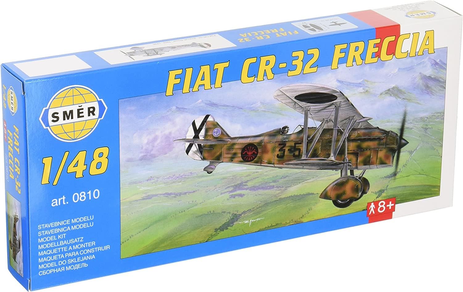 

Semer Italian Fiat Freccia Biplane Fighter Plastic Model SME48810 1/48 CR-32