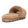 UGG Cozetta Pantoufle Bouclée Châtaigne Chaussons Femme Marron 1130838-CHE